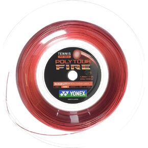 Yonex Unisex's Poly Tour Fire 200M String Reel-1,2 mm, Red/Red, 1.2 mm/200 m