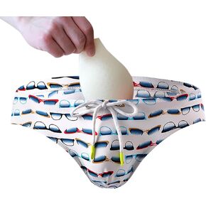 Mens Swim Briefs poch Bulge Enhancing Swimwear Conver Cup wiht Pouch Male Bikini Padded Swimming Sexy Underwear Enhancer Men