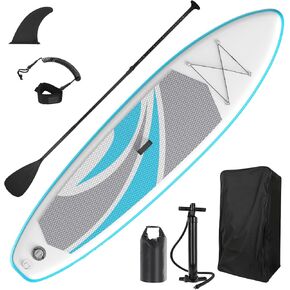 لوح التجديف القابل للنفخ من AKASO، لوح تجديف قابل للنفخ مقاس 10x30x6، لوح تجديف للبالغين باللون الرمادي in Kuwait