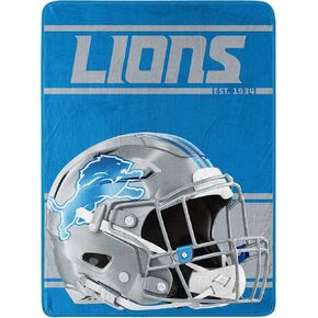 Northwest NFL Carolina Panthers 46x60 Micro Raschel Run Design Rolled Blanket, Team Colors, One Size (1NFL059050018RET)