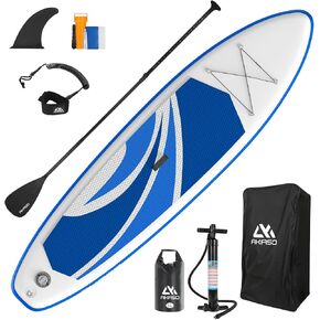 AKASO Inflatable Stand Up Paddle Board, 10'x30x6 Inflatable Paddleboard, Paddle Board for Adults-Blue