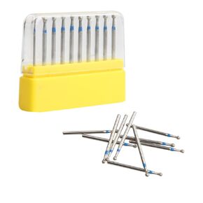 Ball Shape Diamond Burs Drills for Polishing Ceramic Composite 10pcs