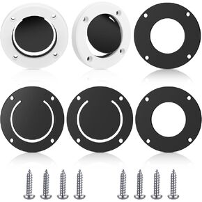 2 Sets Boat Parts Boat Self Bailing Cockpit Mounted Scupper Valve Include 2 Pcs 2-7/8 Inch Scupper Valve and 4 Pcs 1 1/2" inch Scupper Flapper Replacement for Boat Hull Repair