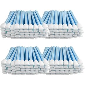 Foam Sticks Cleaning Swabs - BIHYM Lint-Free Foam Swabs for Inkjet Printer, Camera, Optical Lens, and Electronics (Blue, 300pcs)