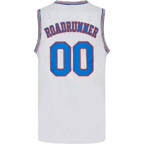 FINKLE Mens #00 Roadrunner Basketball Jersey, 90s Sports Costume Shirt