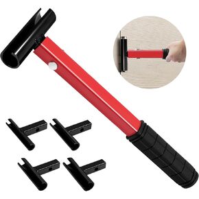 Hinge Gap Adjusting Wrench Kit, 4 in 1 Hinge Adjustment Tool for Residential and Commercial, Heavy Duty Painted Steel Hinge Bender Wrench with Rubber Grip, Professional Door Hinge Adjustment Tool