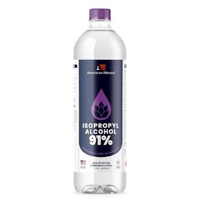 American Ethanol's Isopropyl Alcohol 91% Medical Grade Antiseptic Rubbing Alcohol, USP First Aid Rubbing Alcohol (1 Quart - 32 Fl Oz)