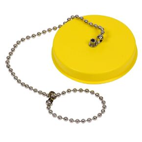 Bradley S53-063 Black Eye/Face Wash Dust Cover Cap, Yellow