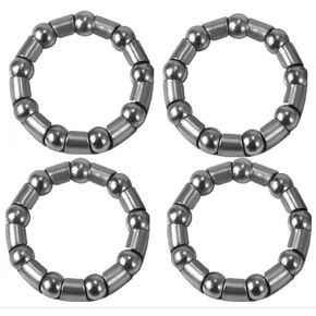 4pcs Bicycle Crank Bearing Retainer Stainless Steel Bicycle Ball Bearings (Silver, 5/16 Inch x 9 Ball)