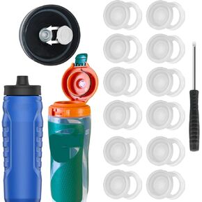 Replacement Valves Compatible with Under Armour Squeeze Water Bottles Gatorade Water Bottle,Silicone Valve with Screwdriver, Replacement Accessories Compatible with Under Armour Gatorade Bottle