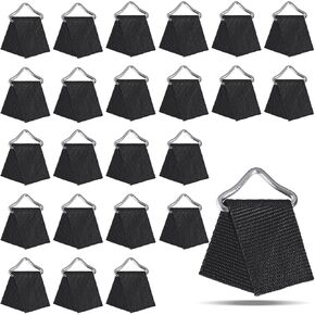24 Pcs Trampoline Triangle Buckle Replacement Triangle Rings Buckle V-Rings High Strength Trampoline Triangle Rings for Trampoline Repair