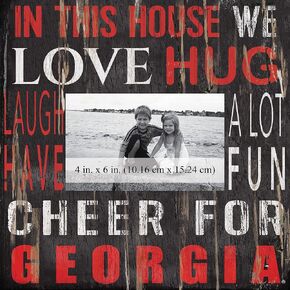 Fan Creations House Frame University of Georgia 10x10, Multicolored