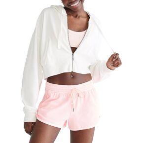 AEROPOSTALE Women's Cropped Full Zip Relaxed Fit Hoodie