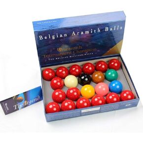 Aramith Tournament Champion Snooker Balls (2 and 1/16 Inch.15 Reds)