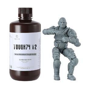 RESIONE ABS-Like 3D Printer Resin: Tough74 V2 3D Printing Resin with No Precipitation & Stable Printing - Wear-Resistant, Scratch-Resistant, Wide Compatibility with LCD/DLP 3D Printers
