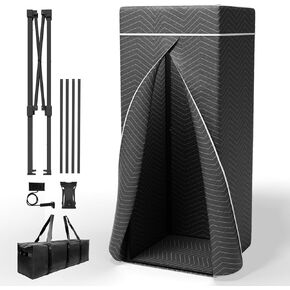 Portable Recording Booth, Complete Home Recording Studio Soundproof Vocal Booth, Foldable with Travel Bag for Echo-Free Sound, Perfect for Voiceovers, Podcasts, and Music Production