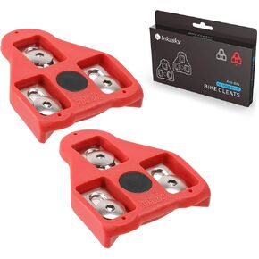 Inkesky Bike Cleats Compatible with Peloton/Stages/Look Delta - 9 Degree Float - for Exercise & Spin Cycling (1 Pair)