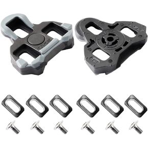 CyclingDeal Bike Cleats Compatible with Look Keo & Garmin Vector - Road Bike Bicycle Cleat Set with Wide Beam Design