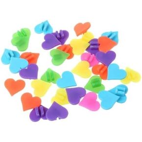 72Pcs Love Shape Colorful Bike Spoke Decorations, Colorful Bike Wheel Spokes Plastic Clip Bead, Kids Bike Accessories, Fun Gifts for Kids and Adults，Spokes and Parts，Bike Spoke Decorations