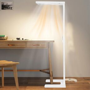 Modern Heating LED Floor lamp Eye-Care Reading Tall Standing Lamp Three Color Adjustable Office Light Suitable for Living Room Bedroom Study Room