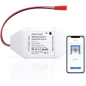 Smart WiFi Garage Door Opener Remote, App Control, Works with Alexa, Google Assistant and SmartThings, No Hub Needed