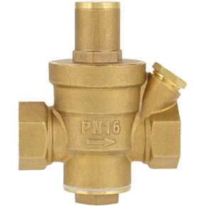 Pressure Reducing Valve, DN15 1/2 inch Brass Water Pressure Reducing Valve Water Control Pressure Regulator Valve