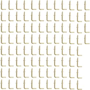100Pcs Black L Hooks, 1/2 Inch L Screw in Hooks Small L Shaped Hooks Right Angle Screw Hooks Square Bend Hooks for Hanging