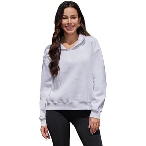 Women's Half Zip Sweatshirt Casual Lined Workout Pullover Tops Warm