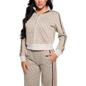 GUESS Women's Jean G Logo Full Zip Sweatshirt