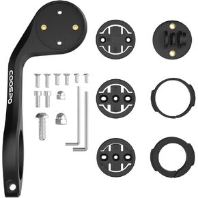 CooSpo Bike Computer Mount, Quick Release Mount for Garmin, Wahoo, Bryton, Bike Computer, Out Front Cycling Computer Extended Mount