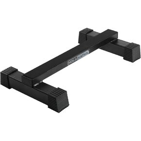 HolaHatha Calf Raise Bar for Leg Exercise, Fitness, and Strengthening Calf Muscles, Non Slip Steel Stretcher for Home Gym Equipment, Black