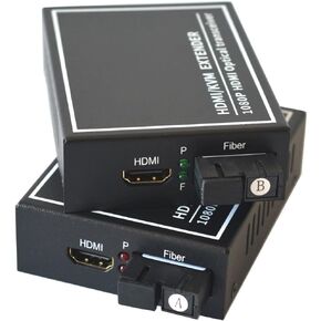 HDMI Over Fiber Optic Extender SC Singlemode up 20Km Multimode up 500M A Pair