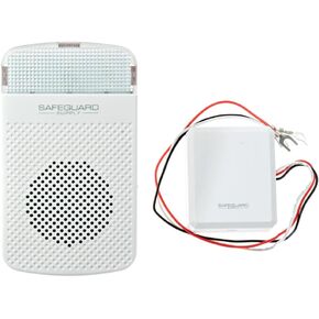 Safeguard Supply Doorbell Extender, Plug In Doorbell Wireless Kit, 3/4 Mile Range 433MHz, Convert Your Existing Hard Wired Doorbell Into A Wireless Door Bell with Plug In Chimes, 95 Db