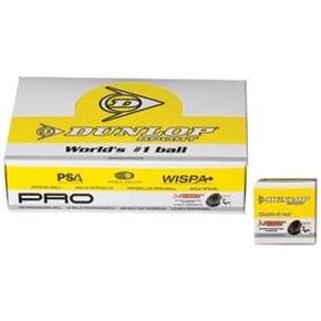 DUNLOP Pro Double Yellow Squash Balls