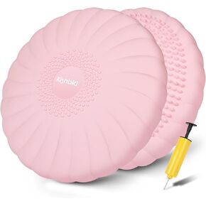 Wobble Cushion, Extra Thick Wiggle Seat for Sensory Kids, Non-slip Balance Disc with Inflation Pump for Adults Core Strength, Posture Improvement & Physical Therapy (13.5in/34cm)