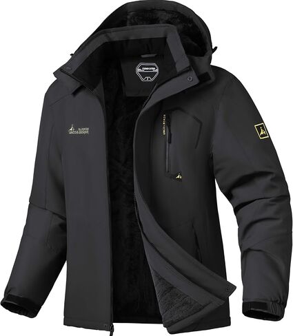 Ski Jacket for Men Waterproof Warm Winter Snow Coat for Hiking in Saudi Arabia