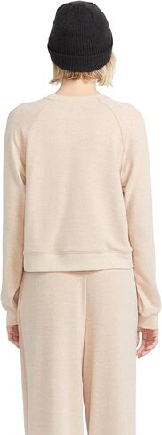 Volcom Women's Lived in Lounge Frenchie Raglan Crew Neck Fleece Sweatshirt in Saudi Arabia