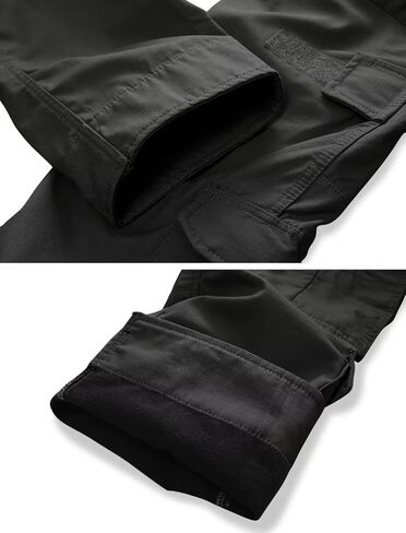TRGPSG Men's Fleece Lined Hiking Pants, Winter Cargo Pants, Snow Ski Pants Tactical Outdoor Trousers with Multi-Pocket. in Kuwait