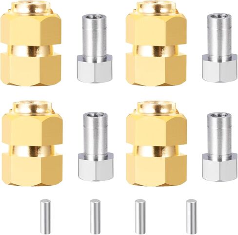 RC Aluminum Extended Hex Wheel Hubs Extenders Adaptors 4Pcs for 1/18 RC Crawler Car TRX4M Upgrade Parts in Saudi Arabia