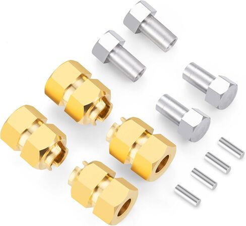 RC Aluminum Extended Hex Wheel Hubs Extenders Adaptors 4Pcs for 1/18 RC Crawler Car TRX4M Upgrade Parts in Saudi Arabia