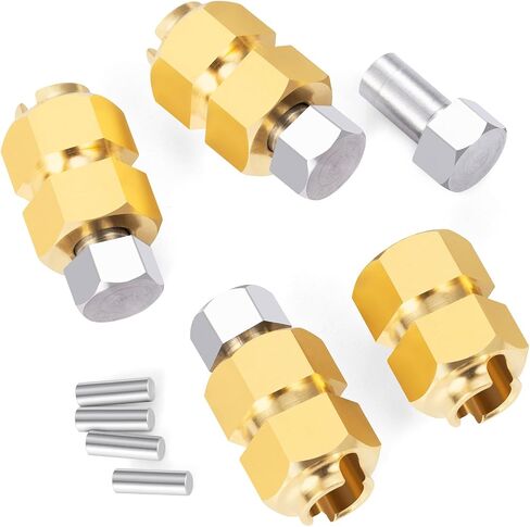 RC Aluminum Extended Hex Wheel Hubs Extenders Adaptors 4Pcs for 1/18 RC Crawler Car TRX4M Upgrade Parts in Saudi Arabia