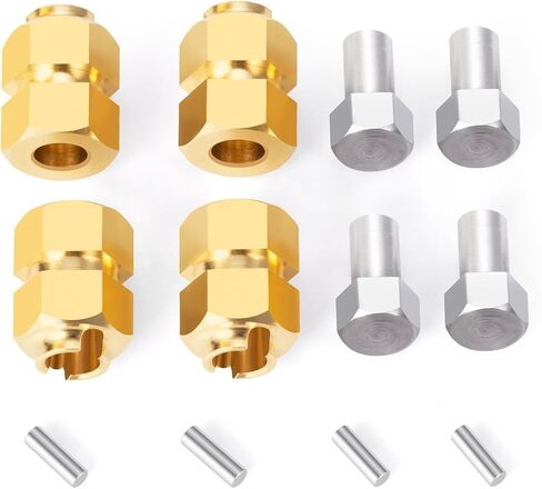 RC Aluminum Extended Hex Wheel Hubs Extenders Adaptors 4Pcs for 1/18 RC Crawler Car TRX4M Upgrade Parts in Saudi Arabia