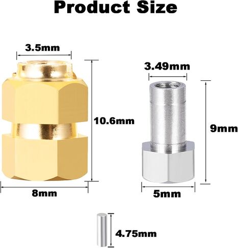 RC Aluminum Extended Hex Wheel Hubs Extenders Adaptors 4Pcs for 1/18 RC Crawler Car TRX4M Upgrade Parts in Saudi Arabia