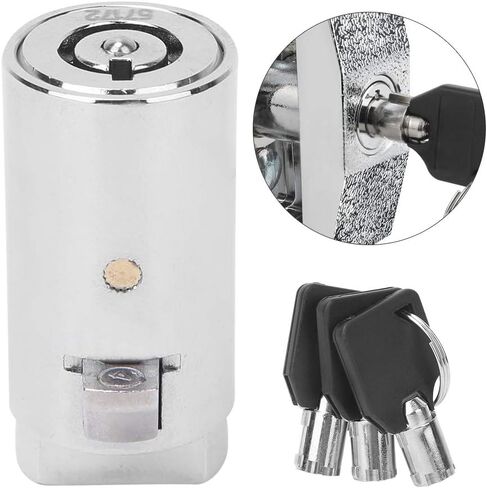 قفل ومفتاح Septpenta لآلة العلكة، قفل آلة بيع مفتاح فتح واحد من سبائك الزنك لآلات البيع الأوتوماتيكية، صندوق آمن للخزان الصناعي in Kuwait