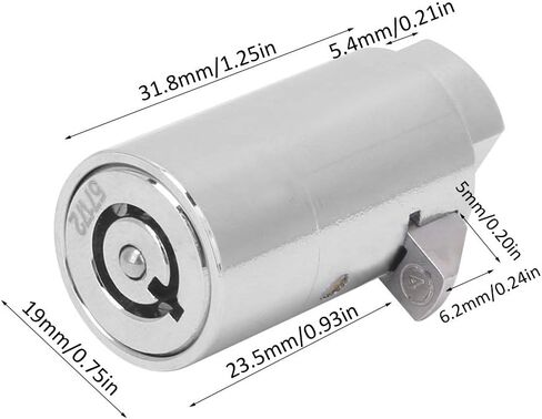 قفل ومفتاح Septpenta لآلة العلكة، قفل آلة بيع مفتاح فتح واحد من سبائك الزنك لآلات البيع الأوتوماتيكية، صندوق آمن للخزان الصناعي in Kuwait
