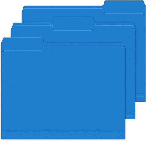 File Folders 120 Pack Colored File Folder Letter Size, 1/3 Cut Tab Filing Folders for Office School Business File Document Organization, (Orange) in Saudi Arabia
