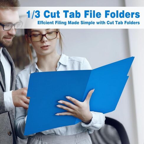 File Folders 120 Pack Colored File Folder Letter Size, 1/3 Cut Tab Filing Folders for Office School Business File Document Organization, (Orange) in Saudi Arabia