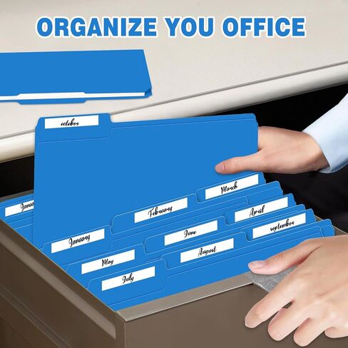 File Folders 120 Pack Colored File Folder Letter Size, 1/3 Cut Tab Filing Folders for Office School Business File Document Organization, (Orange) in Saudi Arabia