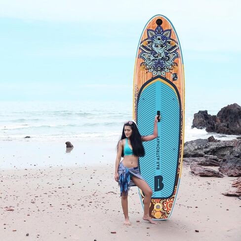 Inflatable Stand Up Paddle Board 11' x 32'' x 6'' Paddleboard with Sup Accessories Backpack, Pump, Adjustable Leash for Adults & Youth of All Skill Levels in Saudi Arabia