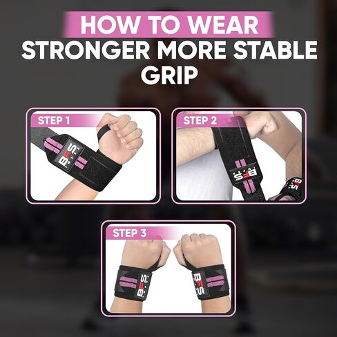 أغطية معصم لرفع الأثقال، أحزمة معصم عالية الجودة 18 بوصة لرفع الأثقال، أغطية معصم لرفع الأثقال مع حلقة إبهام لتجعيد الشعر، تدريب رفع الأثقال للرجال والنساء in Kuwait